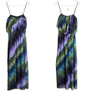 Y2K Fairycore Whimsigoth Striped Maxi Dress Women's Size 6